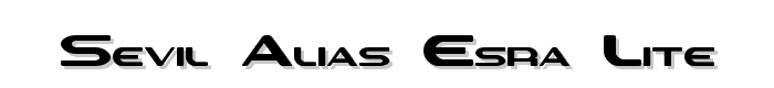 Sevil alias Esra Lite font